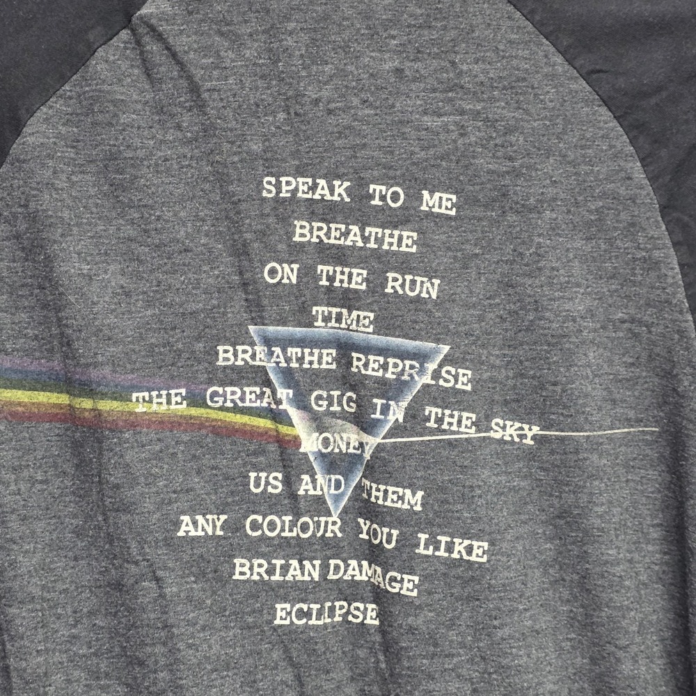 Pink Floyd Dark Side of the Moon 1973 Tour 3/4 Sleeve T Shirt Womens XL (2004) - Picture 8 of 8